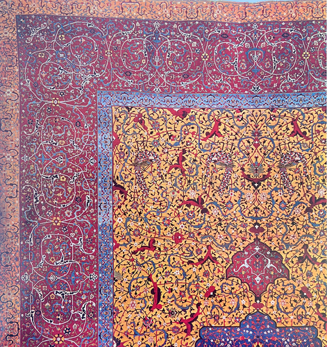 MEDALLION AND ARABESQUE CARPET