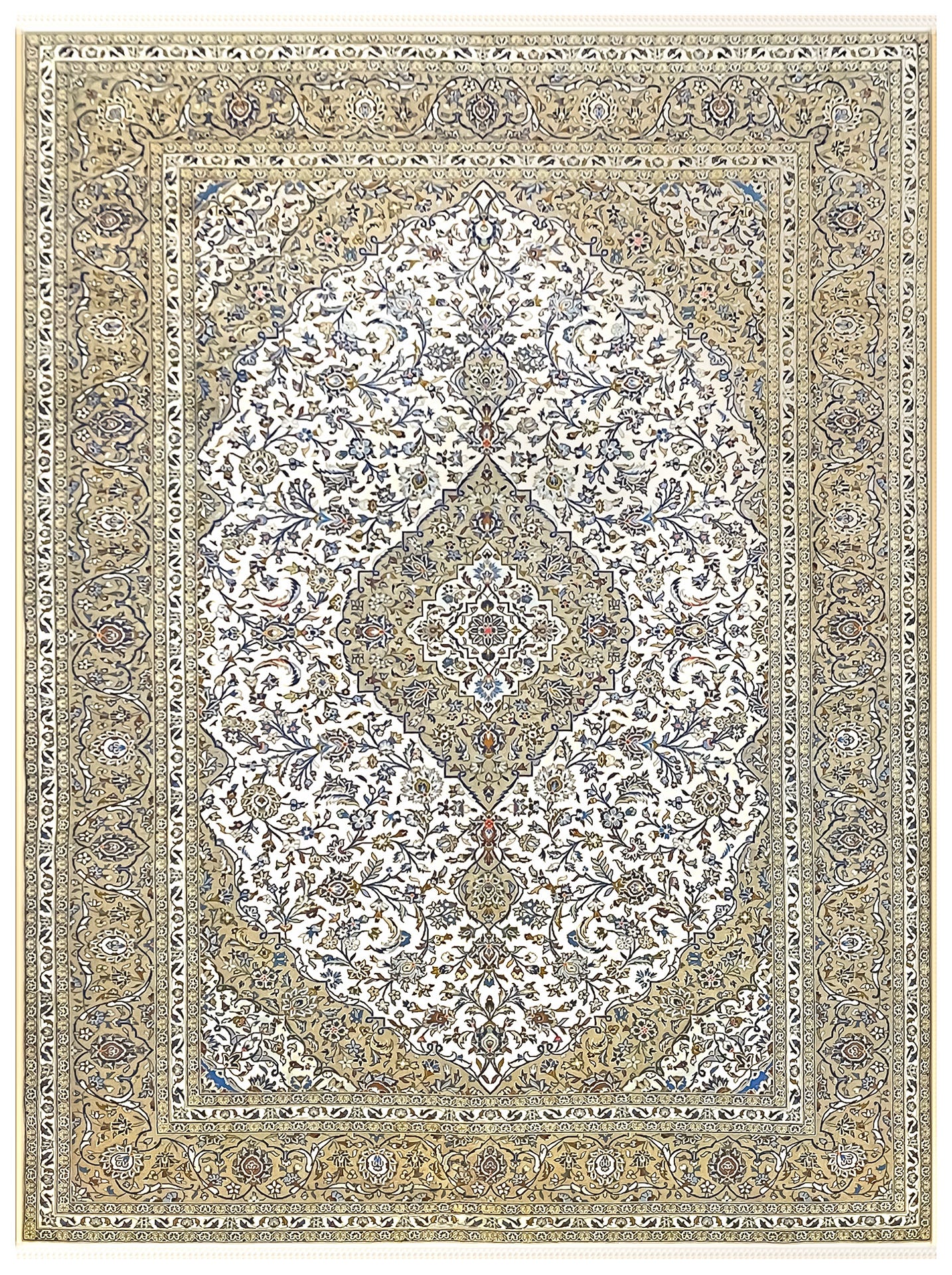 Cg Australian Rapper Buy Persian Kashan Wool - 3.51 x 2.60 Online | Persian Carpet Gallery